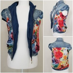Stylish short sleeve colorful blazer